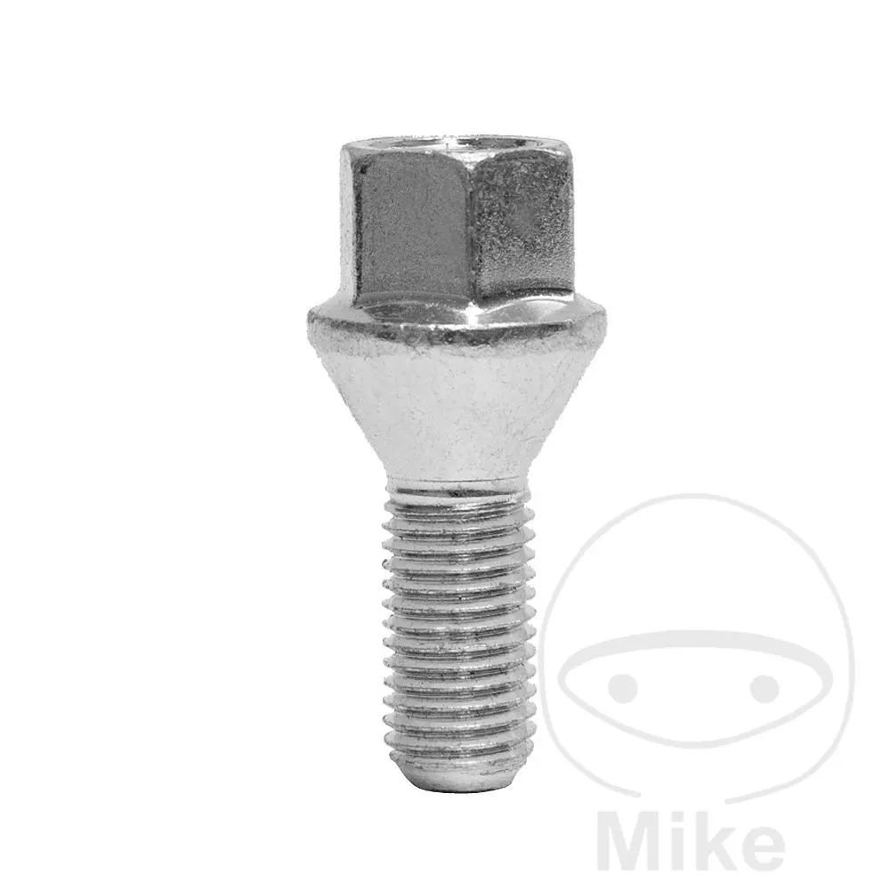 휠 스터드 M12 x 1.5 x 26 KE17 실버 - 10개입 패키지 SCC Fahrzeugtechnik