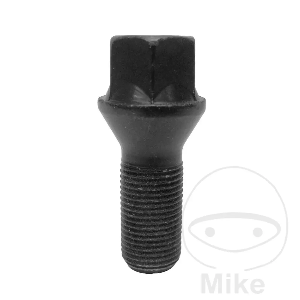 Radbolzen M12 x 1.5 x 26 KE17 Schwarz Packung 10 Stück SCC Fahrzeugtechnik