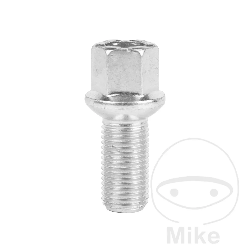 M14 x 1.5 x 27 실버 플랜지 휠 스터드 - 10개입 SCC Fahrzeugtechnik