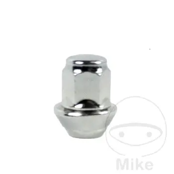 Tuerca de rueda M12 x 1.5 KE19 Plateado Paquete de 10STCK