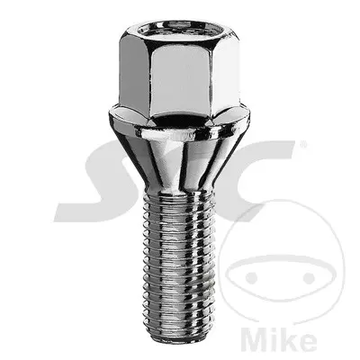 Goujon de roue M14X1.25X28 KE17 Argent Paquet de 10 Pièces SCC Fahrzeugtechnik