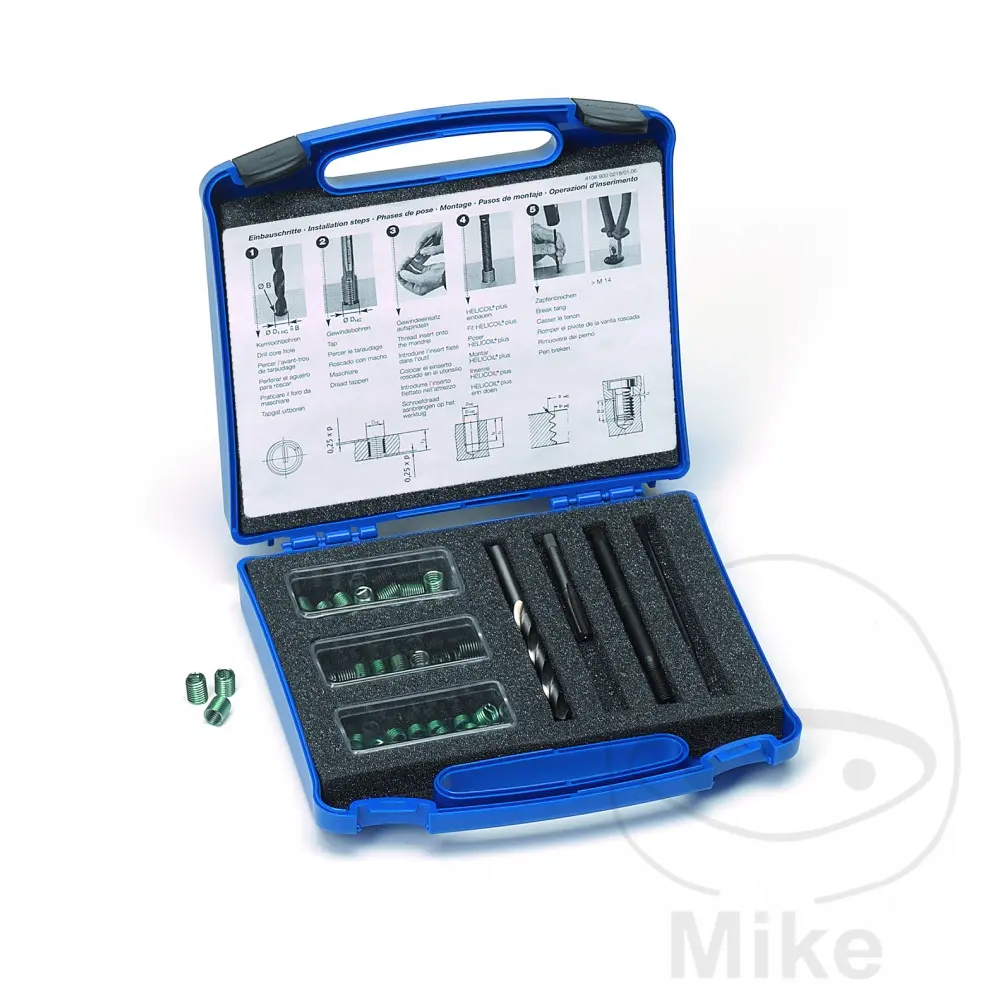 Kit de réparation des filetages Helicoil Heli Plus M8x1