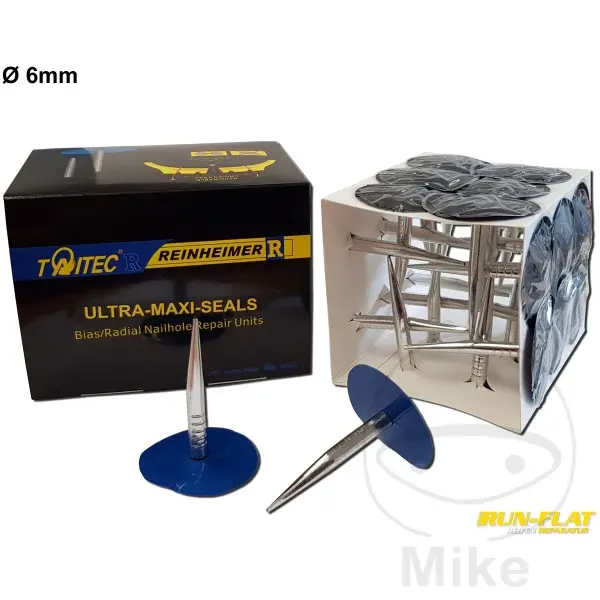 Reifenreparaturstift-Set 6 Metallhülsen 24 Stück Reinheimer