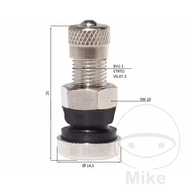 Metallventil 8.3 mm 26 mm MS 521 Reinheimer