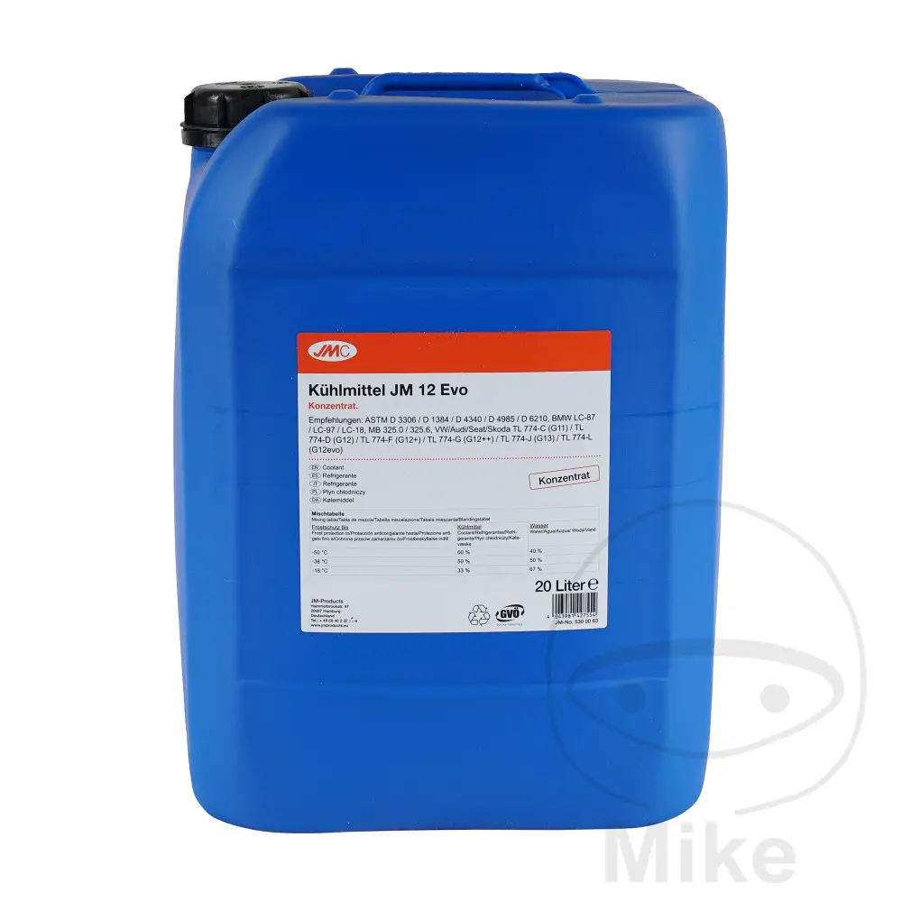 Liquide de refroidissement JM 12 EVO 20 avec antigel JMC