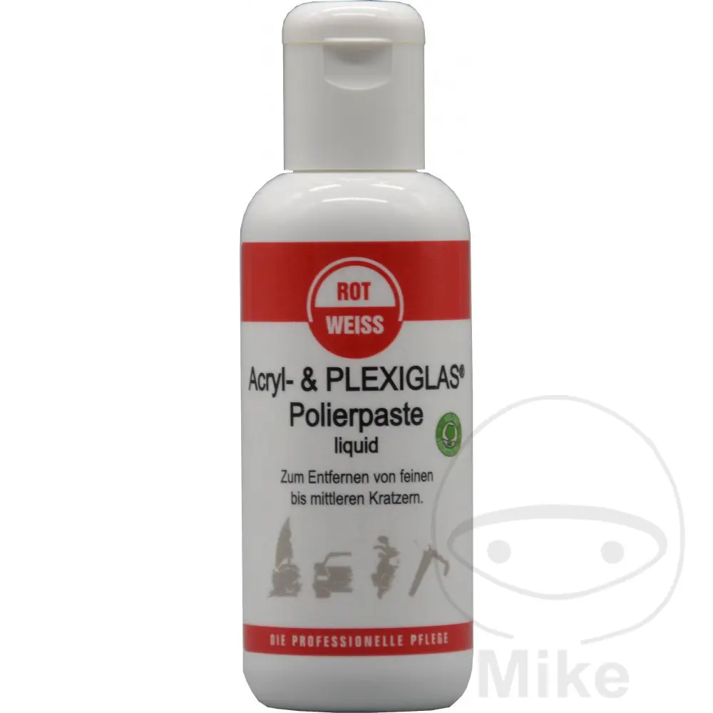 Pâte à polir acrylique et plexiglas Rotweiss 150 ml rouge blanc