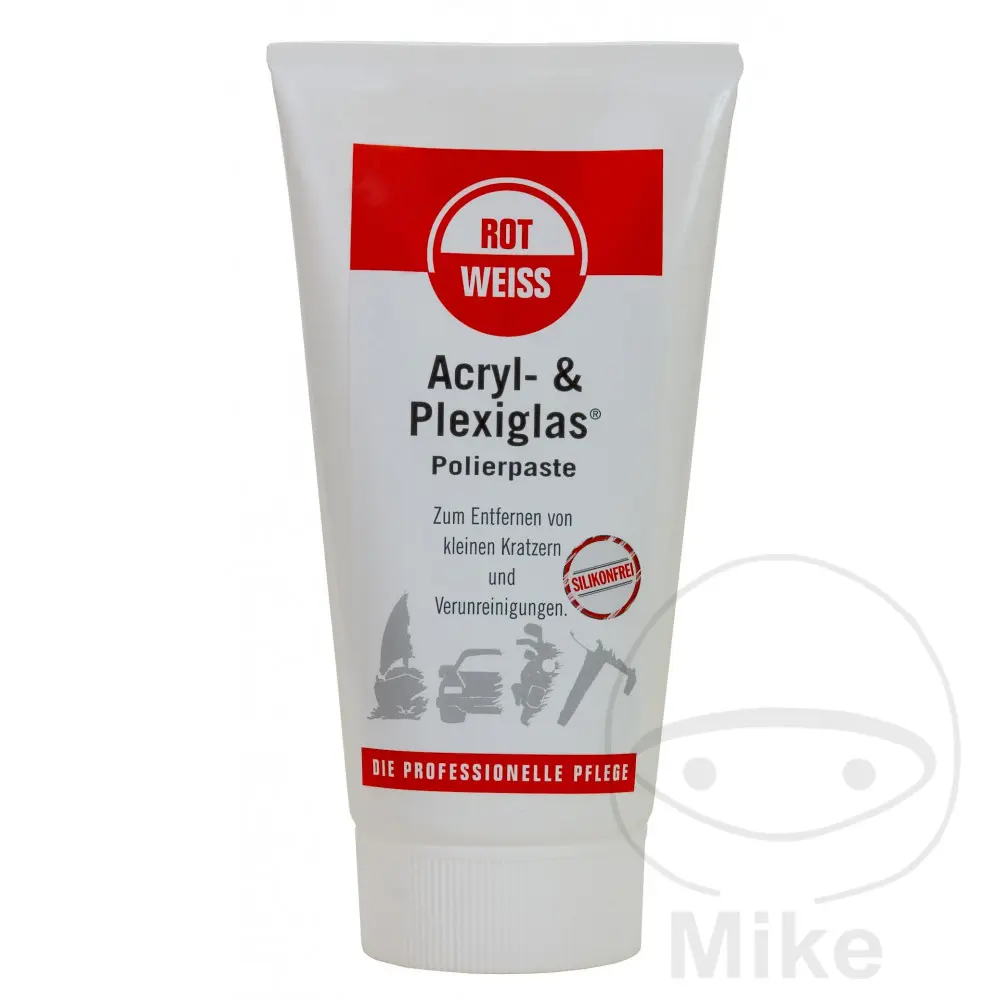 Acrylic and Plexiglass Polishing Paste 150 Rotweiss white red