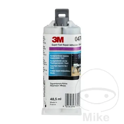 Kunststoffkleber schwarz 3M 48,5 ml mit Super-Schnell-Düse