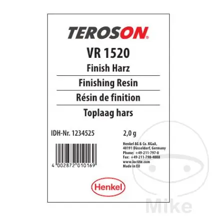 Finition RÉSINE 1,5 ml Teroson VR 1520
