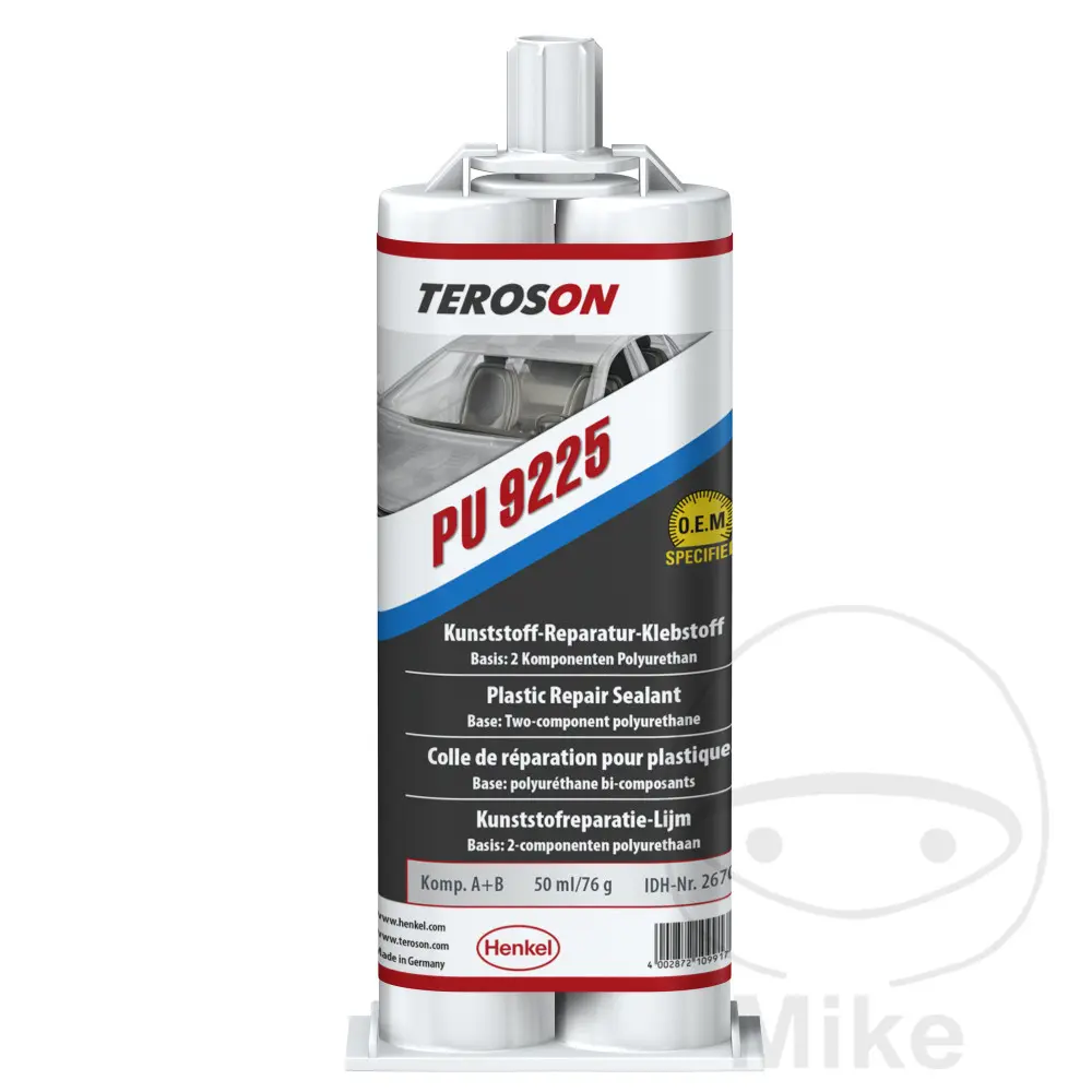Colle plastique 2K Teroson PU 9225 2 x 25 ml