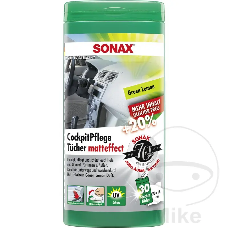 Lingettes nettoyantes Sonax pour tableau de bord