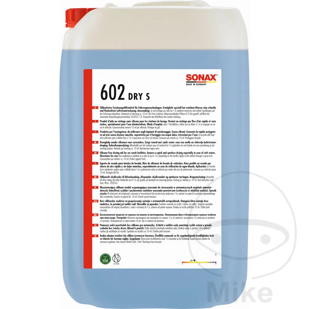 Séchoir brillant 25 litres Sonax avec robinet de vidange 5566039