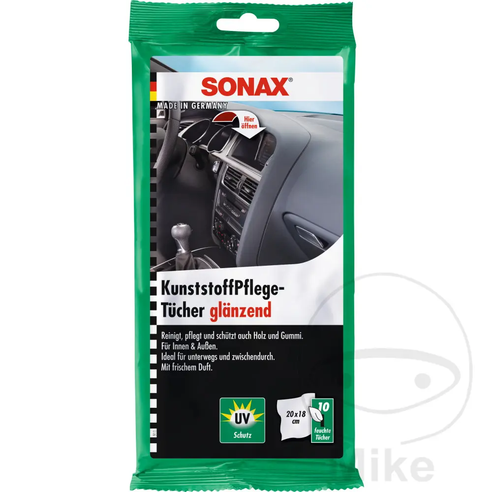 Chiffon d'entretien plastique Sonax brillant 10 pièces