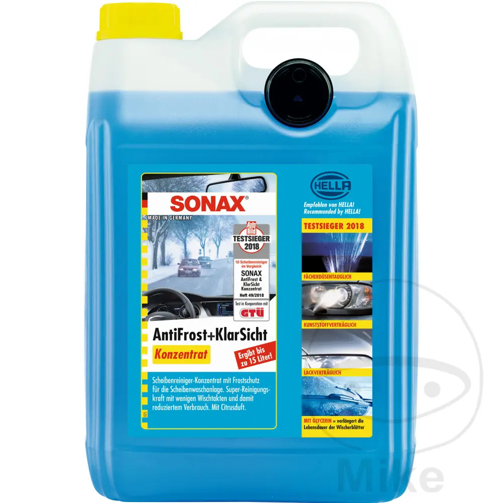 Nettoyeur de pare-brise 5 litres Sonax Antigel Citrus