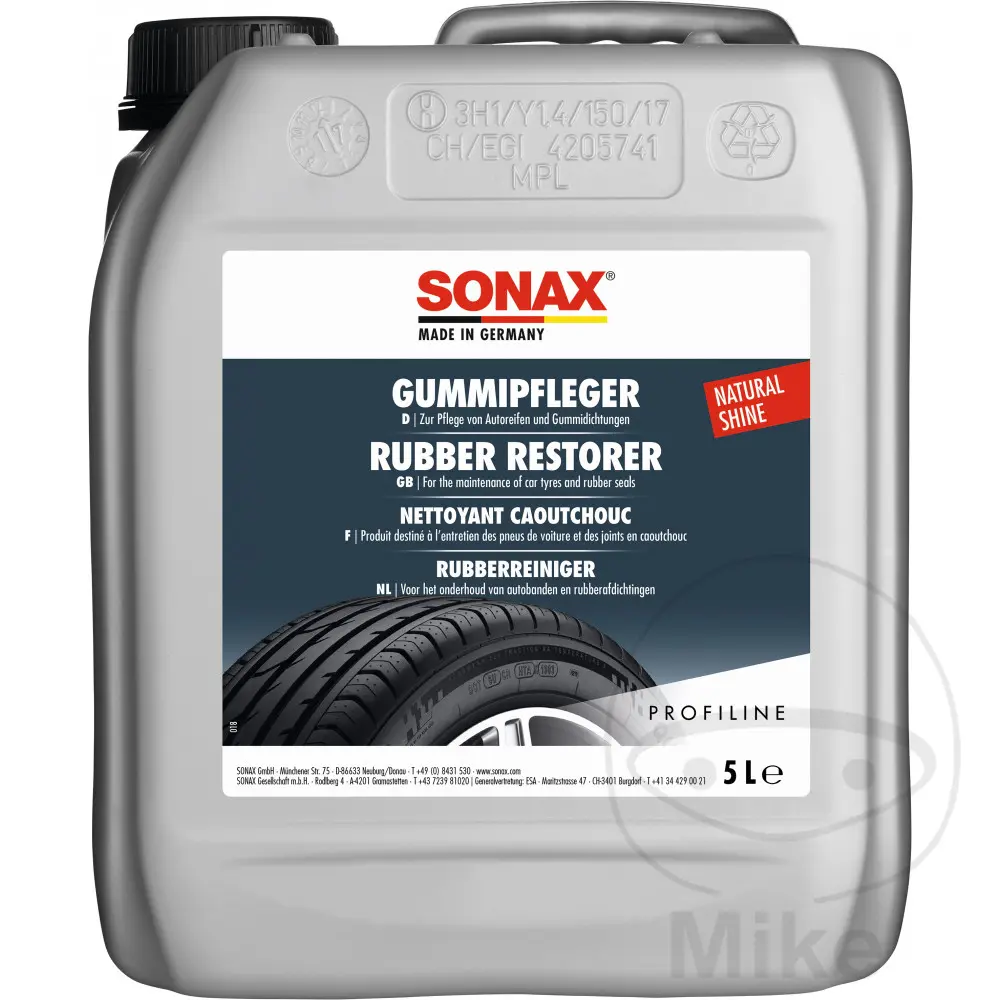 Soin caoutchouc Sonax silicone 5 litres