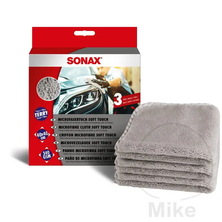 Sonax Soft Touch 마이크로파이버 걸레 - 3개입