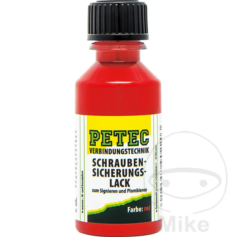 Sicherungslack 20 ml rot Petec
