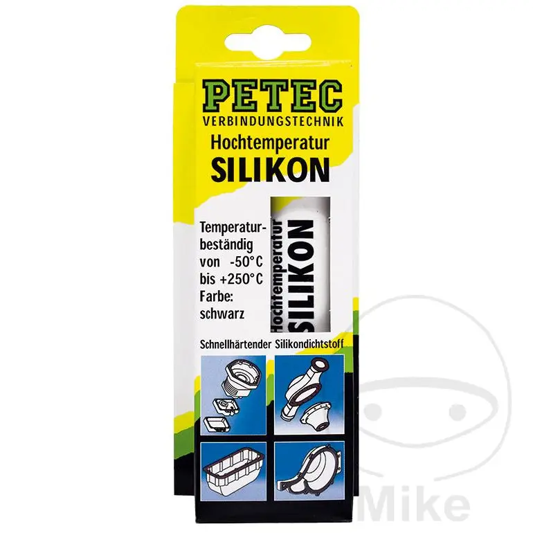 Scellant silicone rouge 70 ml Petec 5576558