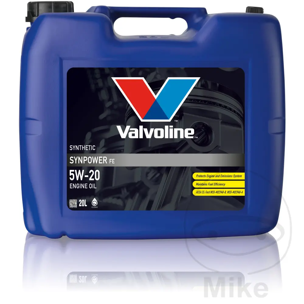 Huile moteur Valvoline Synpower 5W20 FE 20 litres avec robinet de vidange