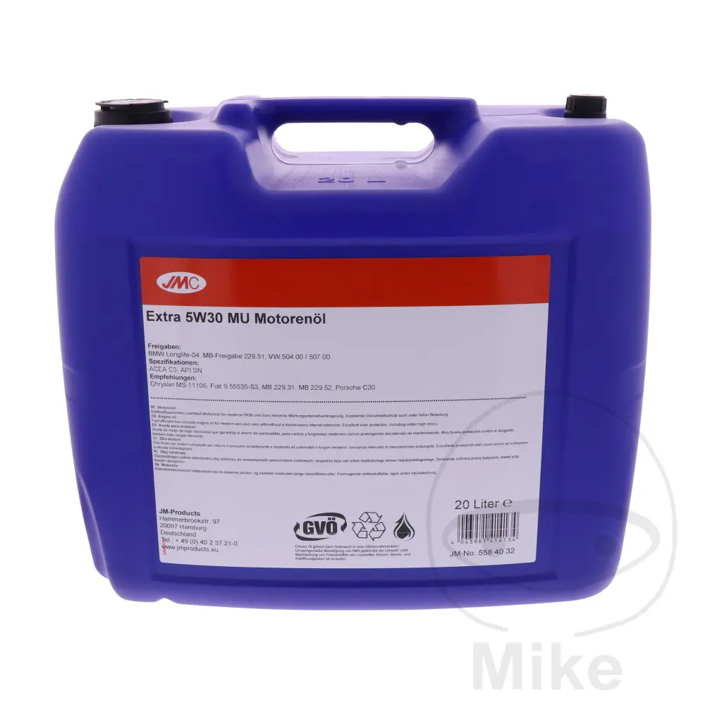 Motoröl JMC EXTRA Alternative 5W30 20L