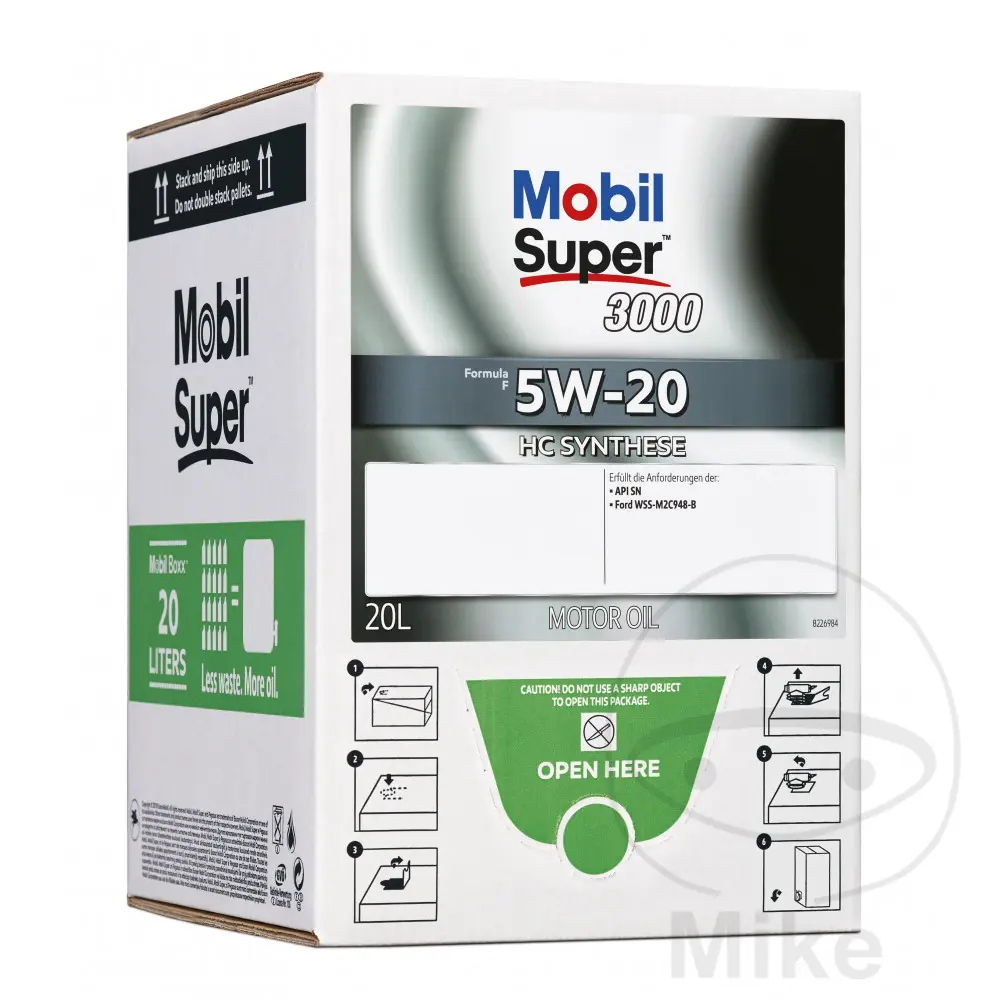 Motoröl Mobil 5W20 SUP 20 L mit integriertem Ablasshahn
