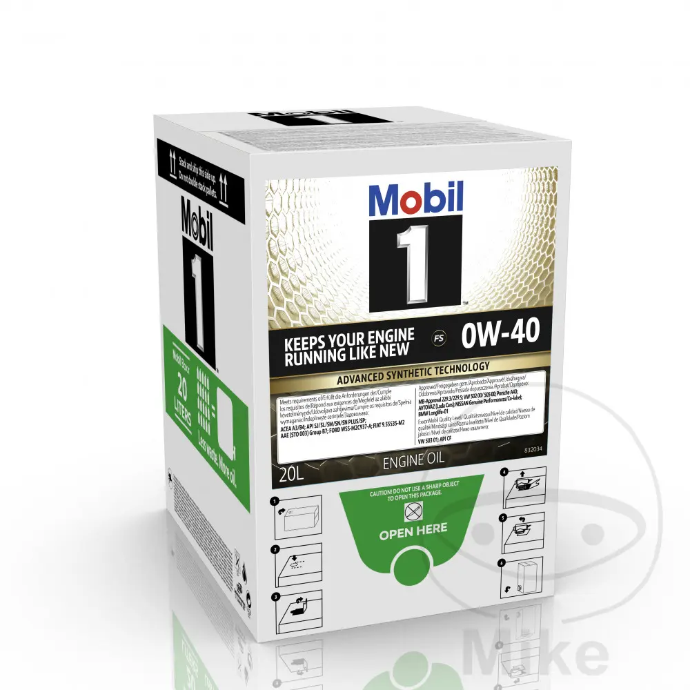Aceite de motor Mobil 0W40 FS 20L
