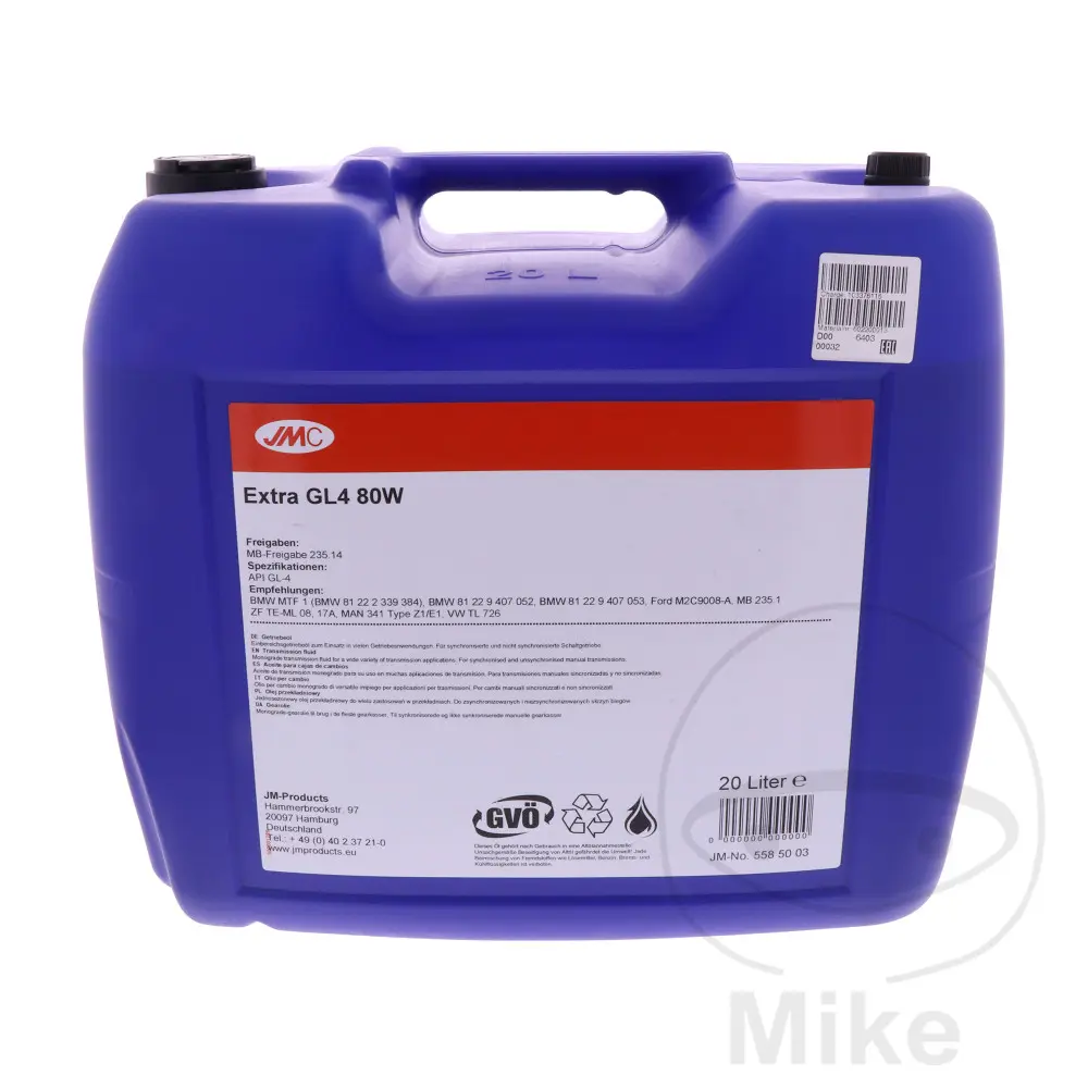 Huile de boîte de vitesse JMC GL4 80W 20L