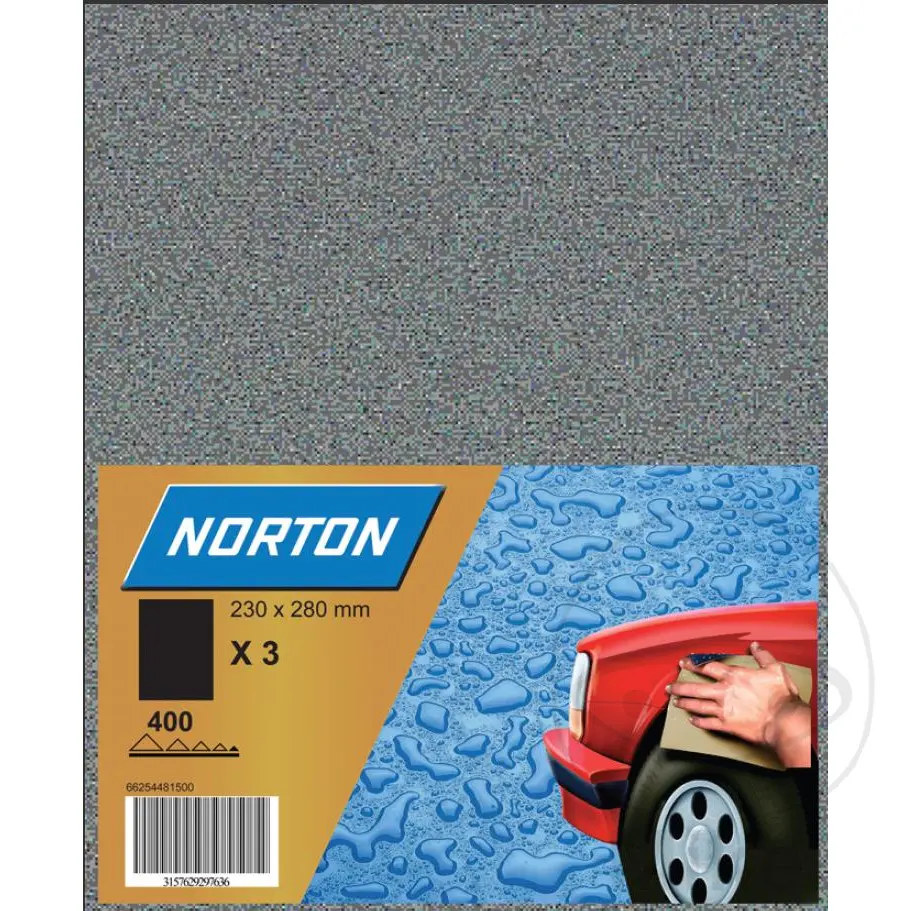 Papier de verre étanche 230x280 K1000 Norton SB-Pack 3 ST T489