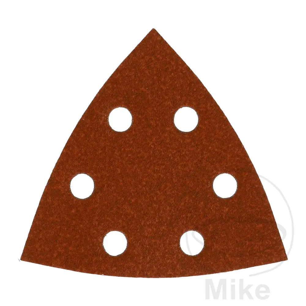 Milwaukee 6홀 삼각 연마지 K80 93x93x93 mm - 10장