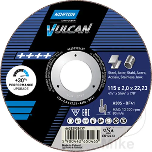 Резцов диск Norton Vulcan 230x2,5 прав