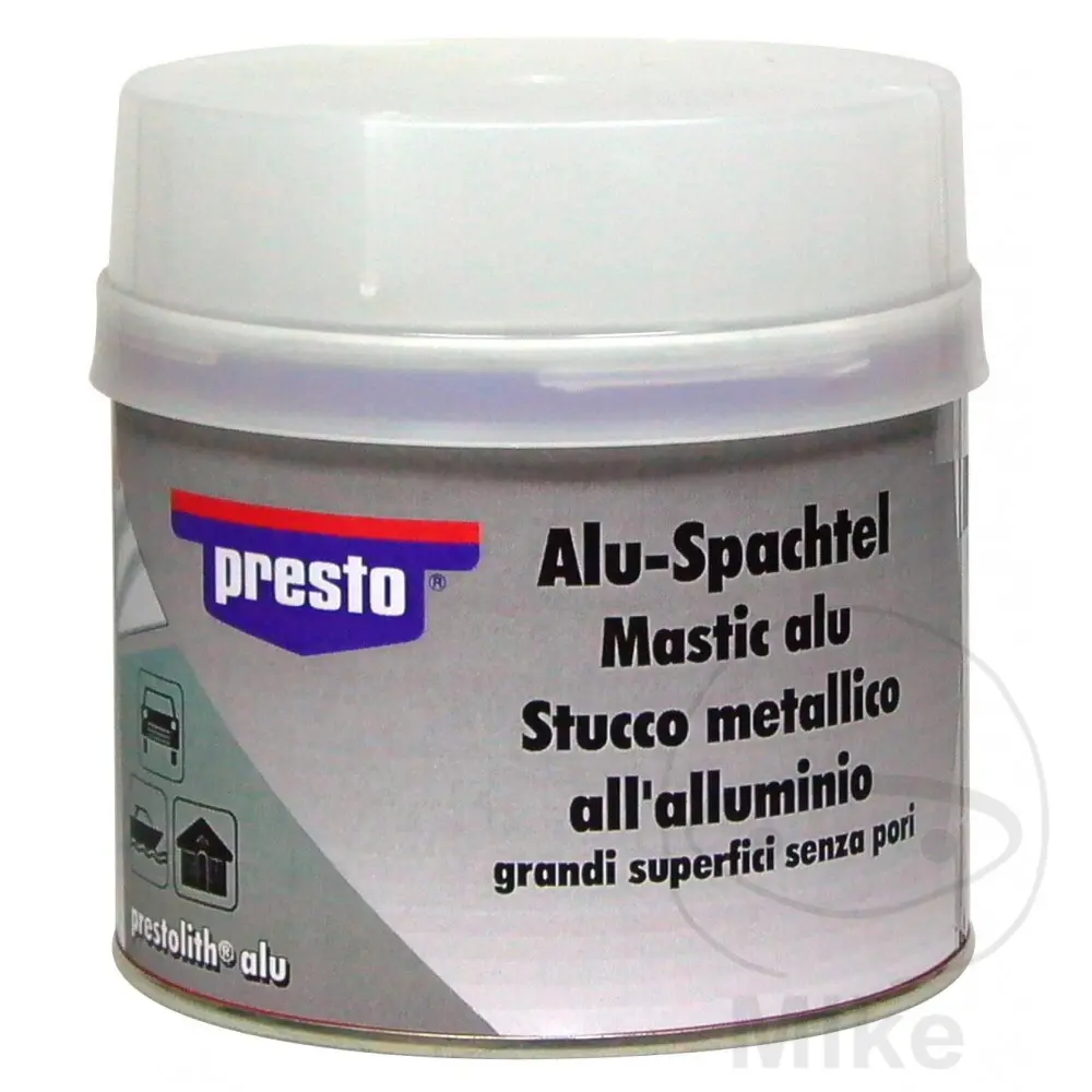 Universaler Zweikomponenten-Spachtel 250 g Alu mit Härter Presto