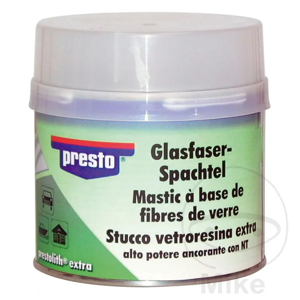 グラスファイバー パテ 2K 1000g グレー 硬化剤付き Presto