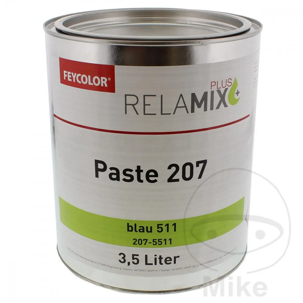 Pâte à pigment Feycolor 207 511 bleu 3,5 litres