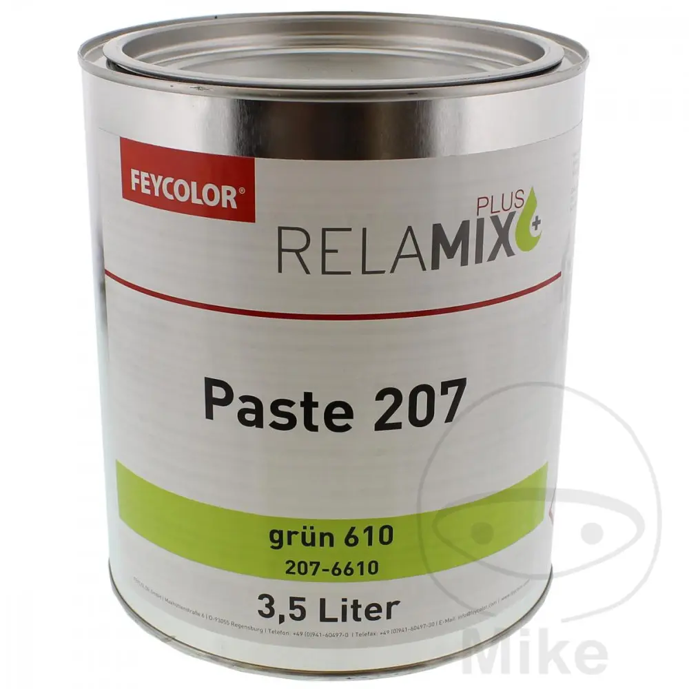 Feycolor pigmentpasta 207 610 3,5 liter groen