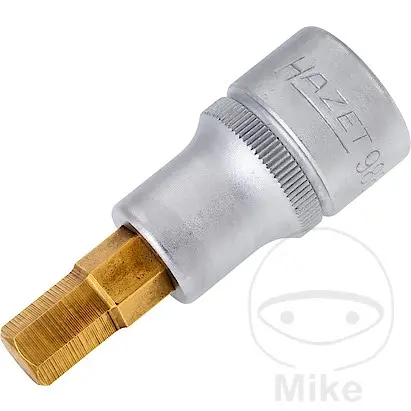 Hazet 1/2 9 mm Altıgen Soket 60 mm uzunluk