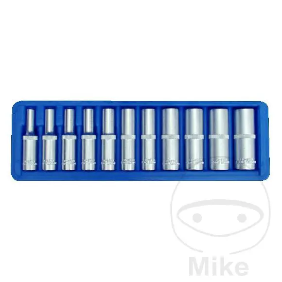 Jeu de douilles 6 pans 1/4" Condor Werkzeug 11 pièces 4-13 mm