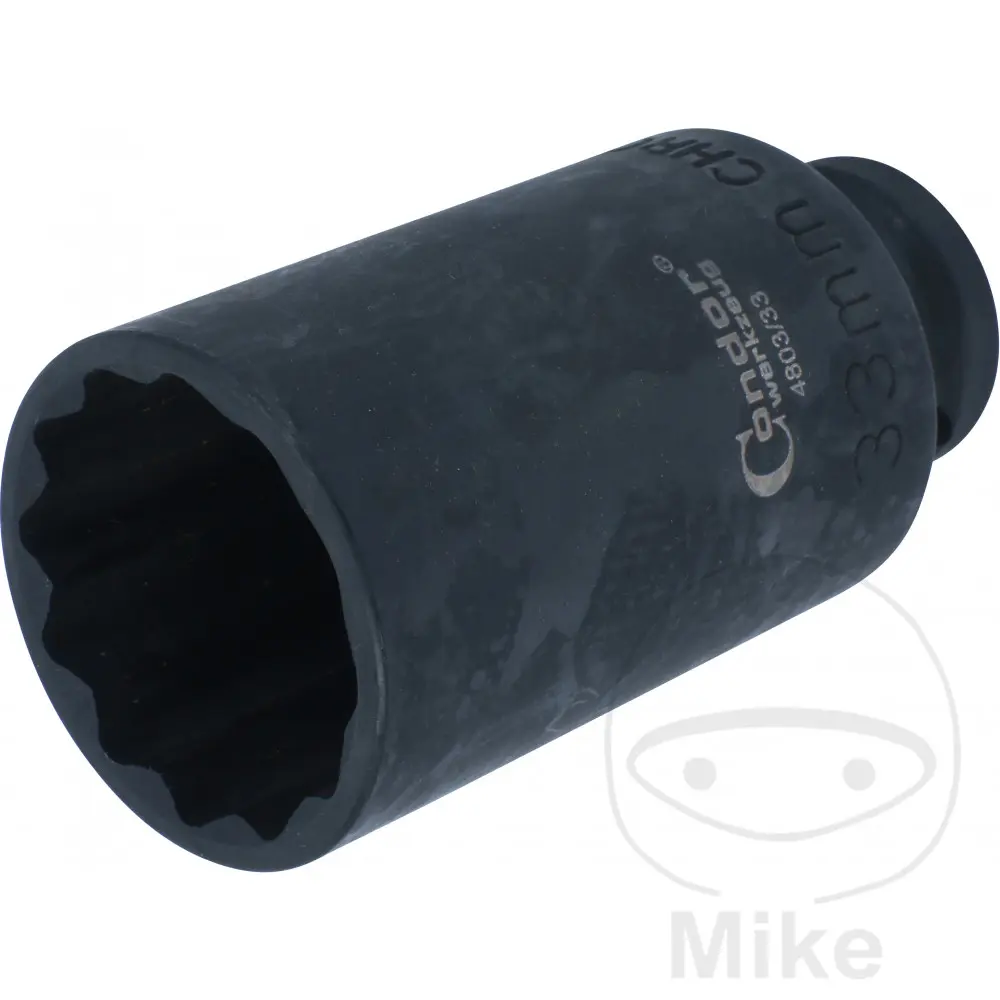 Stuurschroefmoersleutel 12 vlakken 1/2 inch 33 mm Lengte 85 mm Condor Werkzeug