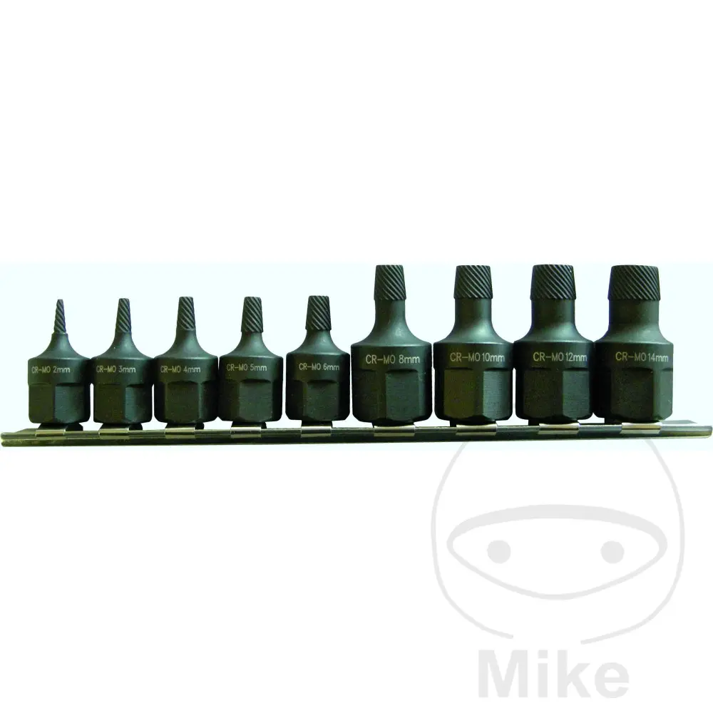 Condor Werkzeug Jeu d'extracteurs 9 pièces 2-14 mm
