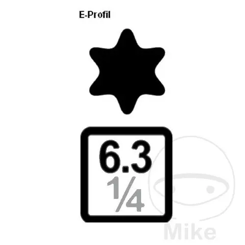 مقبس توركس 1/4 E11 كوندور فيركزيوغ — المنظر 2