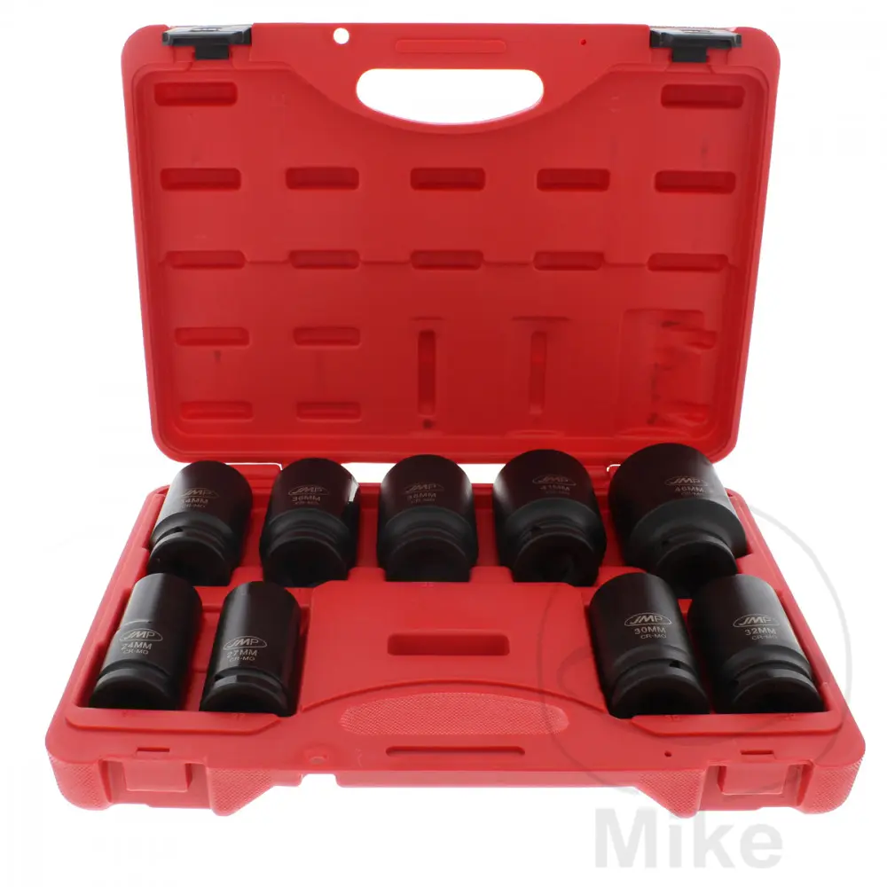 Jeu de douilles JMP 12 pans 3/4 9 pièces 24-46 mm