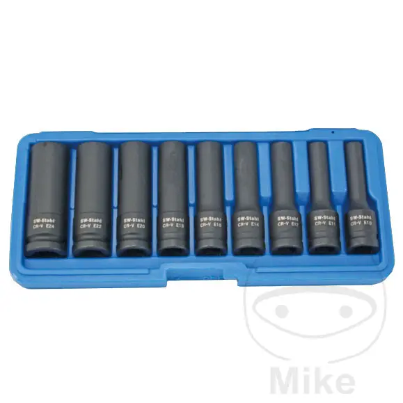 Jeu de douilles de puissance E-Torx 1/2 E10-E24 version longue Condor Werkzeug — Outils de précision