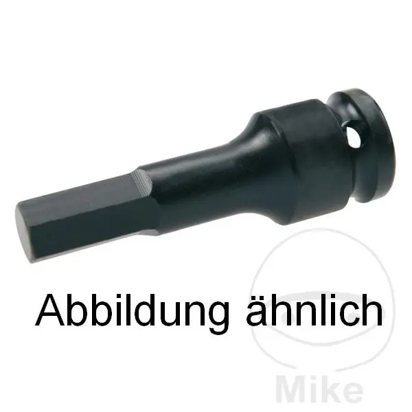 Douille à six pans creux Kraft Condor Werkzeug 14 mm longueur 75 mm noir