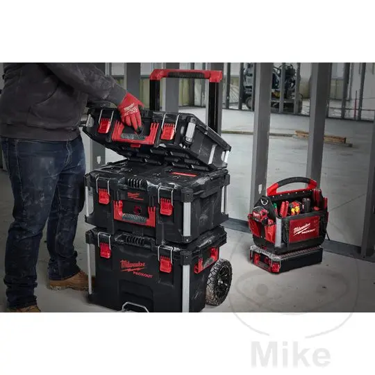 Trækvogn med 3 Kasser Milwaukee PACKOUT — 5. billede