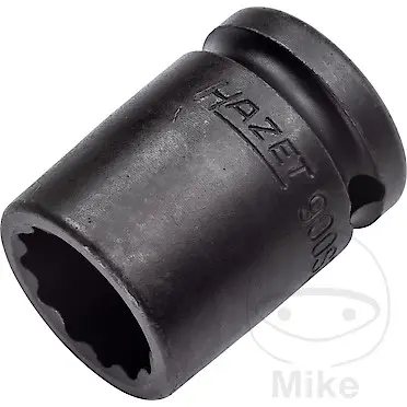 Schlagmuttern-Stecknuss Hazet 12-Kant 1/2 Zoll 19 mm
