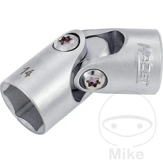 Hazet Steckschlüssel Gelenkmutter 6-kant 3/8 14 mm Länge 45 mm