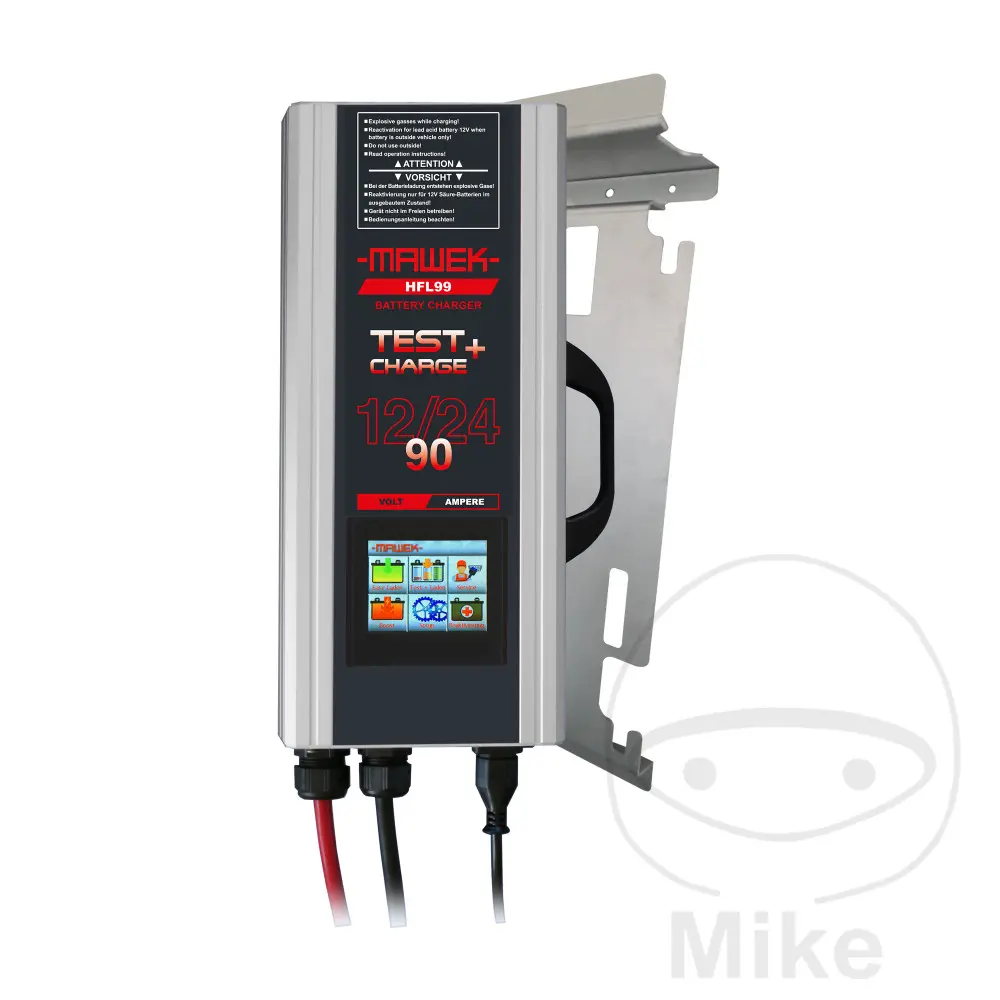 MAWEK HFL99PLUS batterilader med 5 meter opladningskabel og holder — Batterier & elektrisk