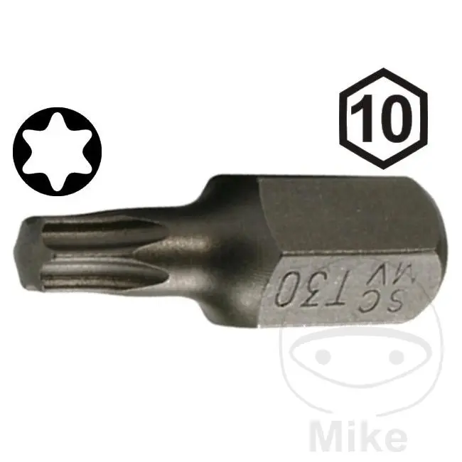 Condor Werkzeug Torx bitsæt T40 10 mm 6-kant Længde 30 mm