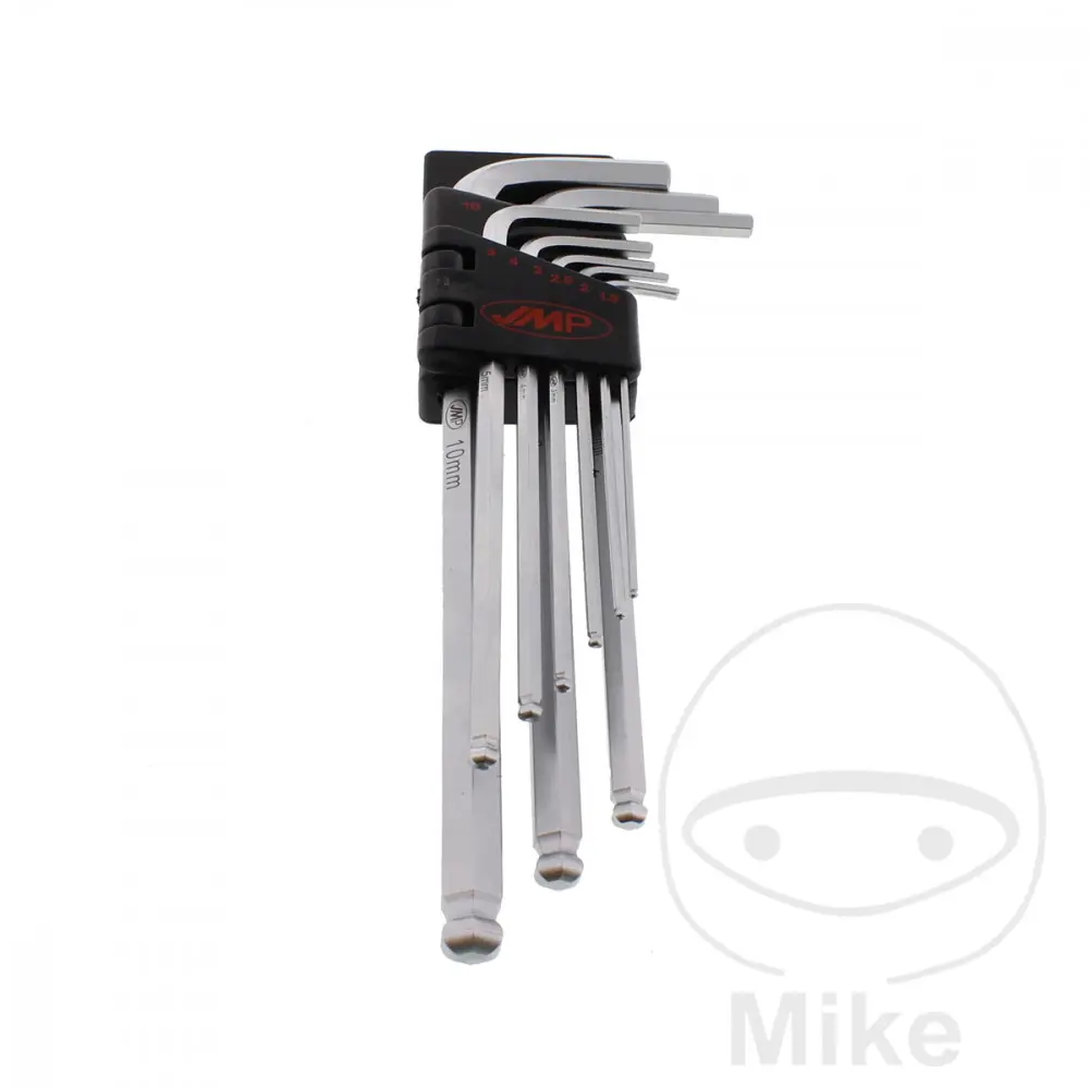 Jeu de clés allen 9 pièces JMP Rotule 1,5-10,0 mm