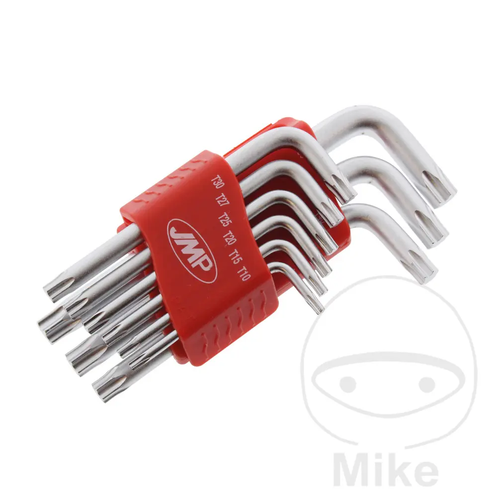 Jeu de clés Allen JMP court 9 pièces Torx T10-T50