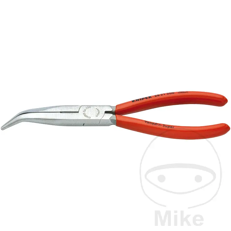 Ronde buigtang 200 mm gepolijst geplastificeerd handvat Knipex